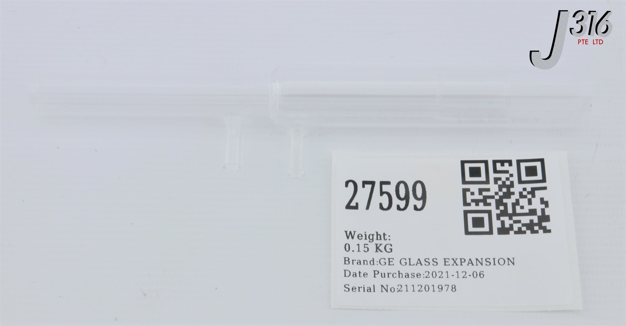 27599 GE GLASS EXPANSION FE SEMI DMT QUARTZ TORCH (NEW) 808-0451